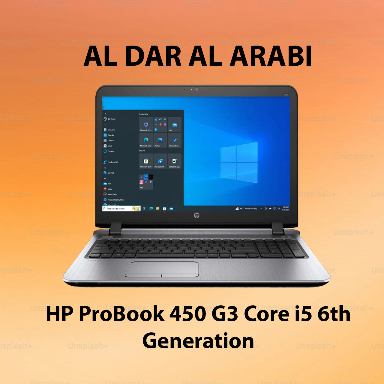 HP ProBook 450 G3 Core i5 6th Generation, 256 SSD & 8 GB Very Good - Refurbished