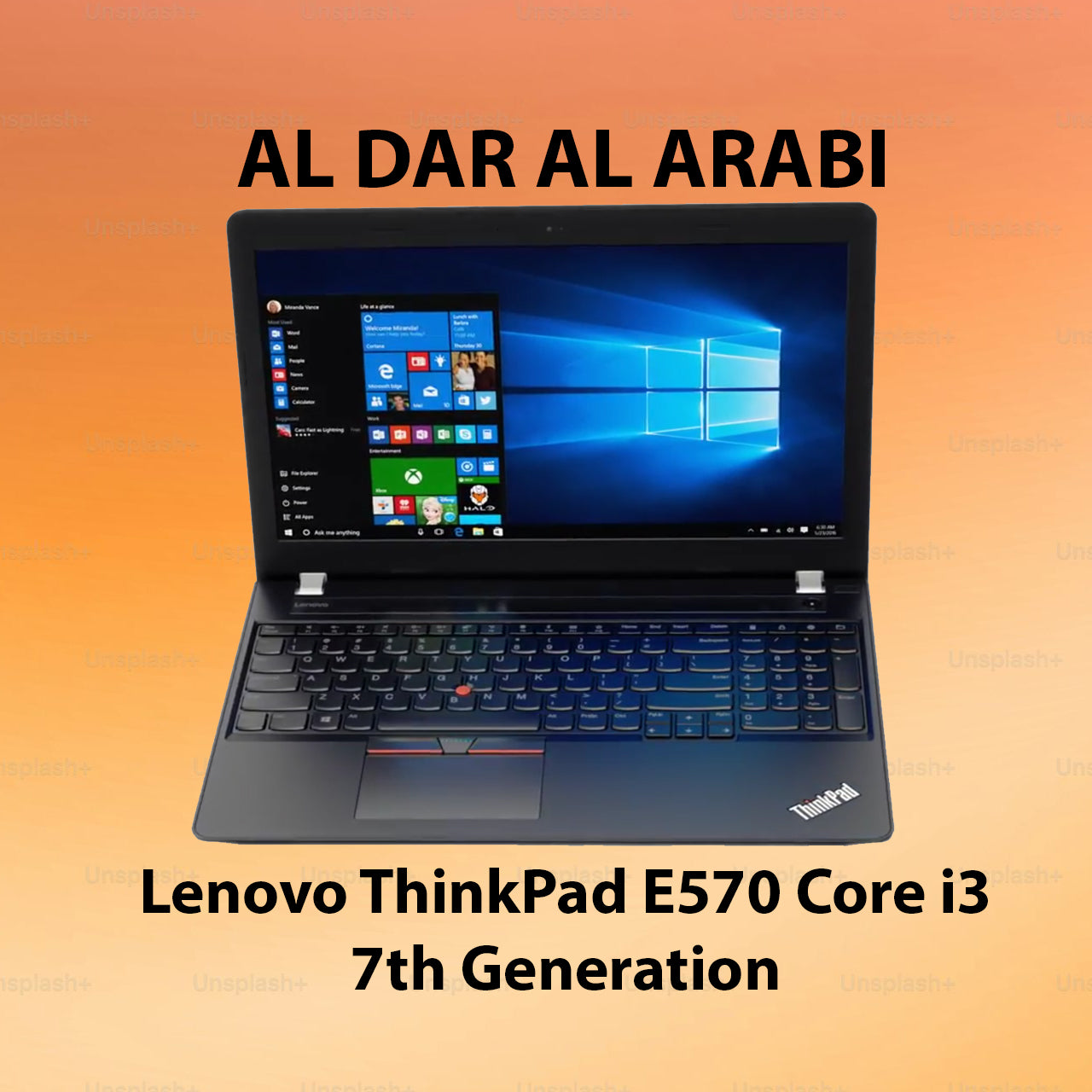 Lenovo ThinkPad E570 Core i3 7th Generation, 256 SSD & 8 GB Very Good - Refurbished